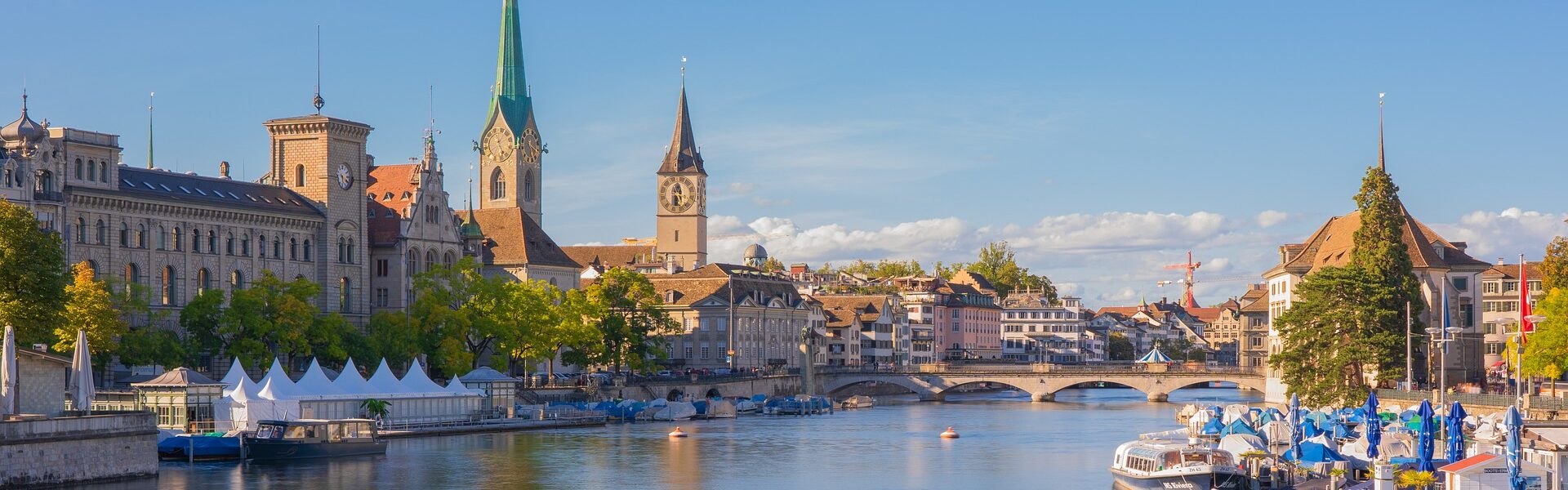 Swiss - Building Boats Zurich Cityscape