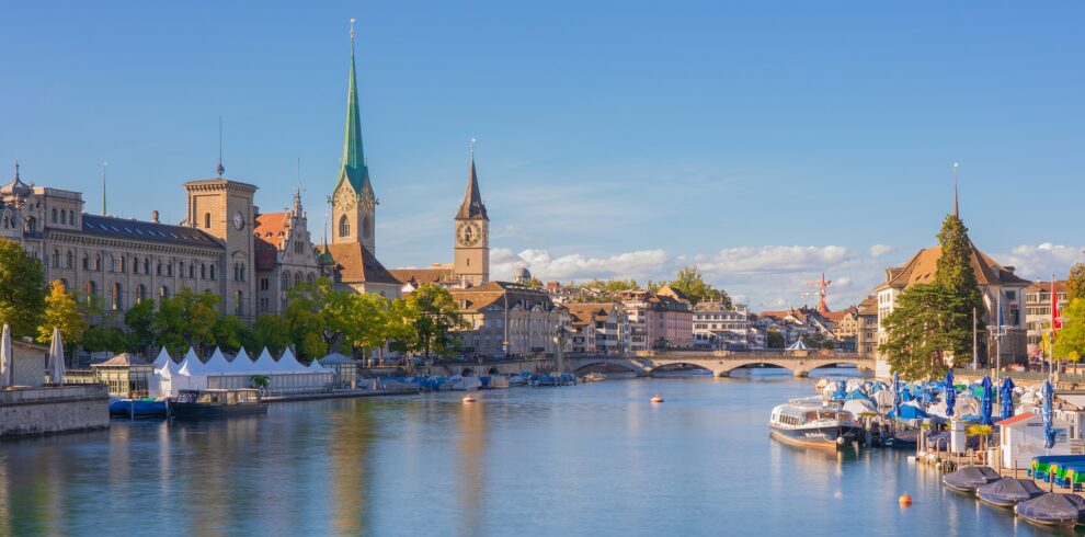 Swiss - Building Boats Zurich Cityscape