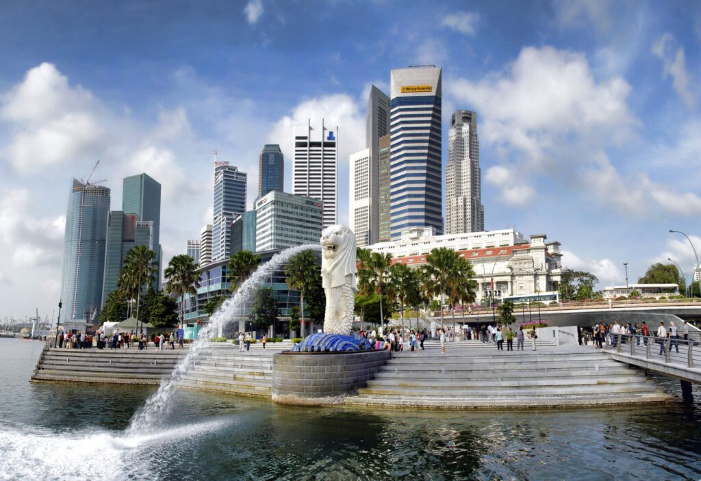 Singapore - Statue Fountain City