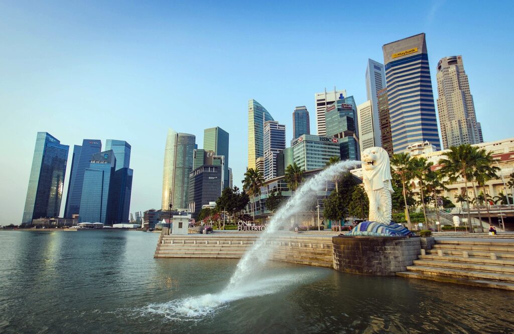 Singapore - Statue Fountain City